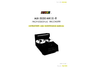 OTARI MX-5050-8 mkIII service OCR