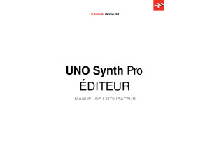 UNO Synth Pro Editor Manuel Utilisateur.en.fr