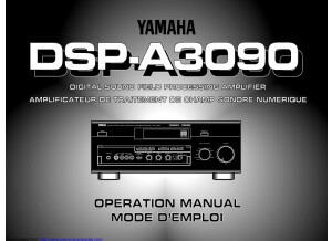 Yamaha DSP-A3090 - Mode d'Emploi