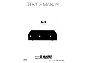 YAMAHA C-4 service