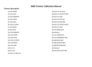 Behringer B2600 Calibration manual