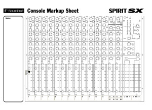 Spirit SX Markup Sheet