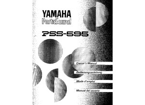 Yamaha PSS-595 Manuel FR