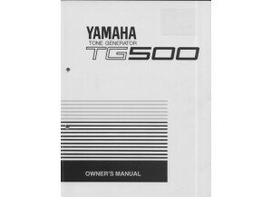 TG500 Owner's Manual