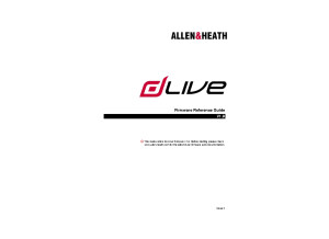 allen&heath dlive firmware Reference Guide V1 9 2