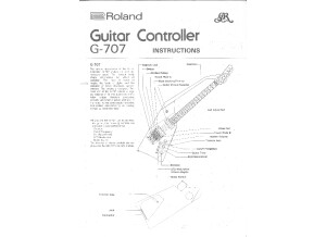 Roland G-707 Instructions