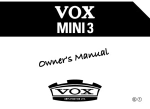 Vox Mini 3 - User Manuel - English