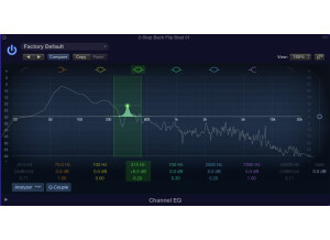 Logic Pro X Channel EQ frequency sweep