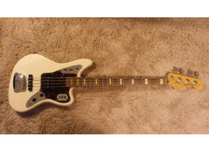 Deluxe Jaguar Bass - Olympic White Rosewood
