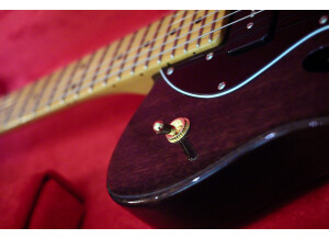 Fender Modern Player Telecaster Thinline Deluxe - Black Transparent Maple