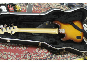 Fender American Deluxe Precision Bass V Ash - Aged Cherry Burst Maple
