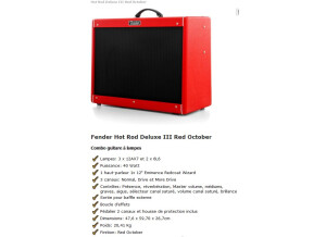 Fender Hot Rod Deluxe III - Red October & Eminence Red Coat Wizard Limited Edition (20880)