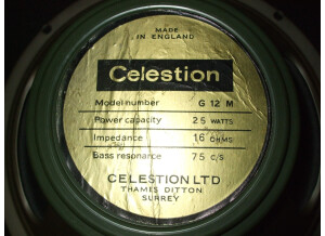 Celestion G12M Rola & Pre-Rola (Lead Cone) (24687)