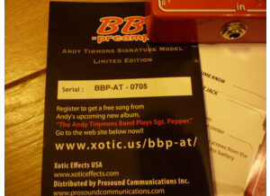 Xotic Effects BB Preamp - Andy Timmons Signature Model (75622)