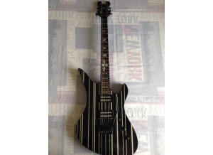 Schecter Synyster Gates Custom - Black w/ Silver Pin Stripes