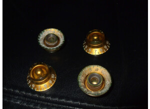 Gibson PRHK-030 Top Hat Knobs Vintage Amber (17780)