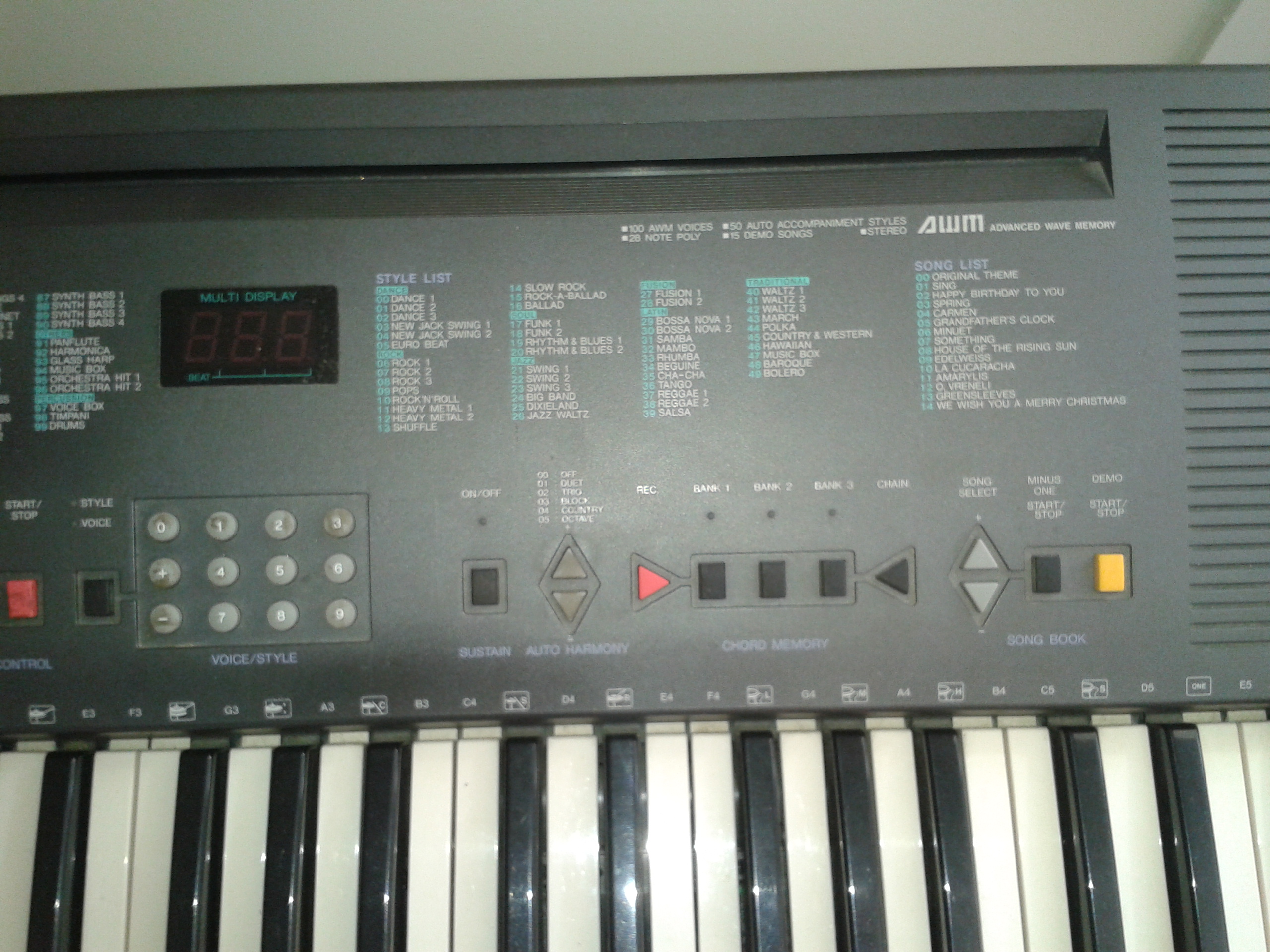 piano yamaha psr 200