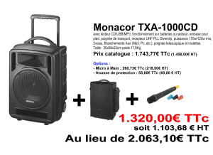 Monacor TXA-1000CD