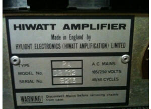 Hiwatt DR112 Custom Built P.A. 100 (68589)