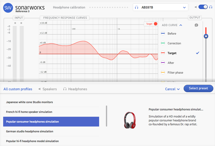 Sonarworks Headphone Calibration
