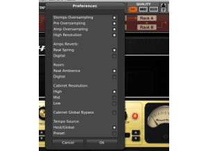 Fig.2: Preferences in AmpliTube software