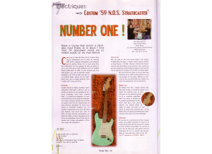 Essai Fender Custom Shop '59 NOS stratocaster