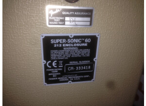 Fender Pro Tube Super-Sonic 212 Enclosure (74220)