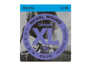 D'Addario XL Nickel Round Wound - EXL115 11-49 Blues/Jazz Rock (72433)