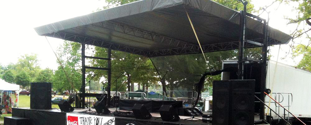 Placer ses enceintes pour un concert en plein air