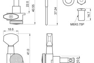 Harley Benton Locking Tuners 6L
