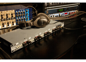SpaceHeater 34 with headphones