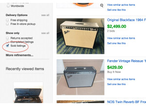 Sold listings