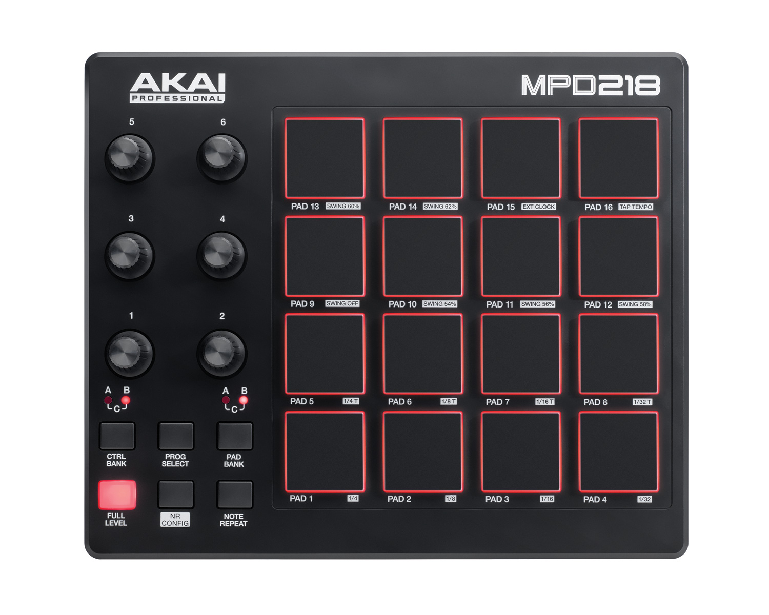 Akai Professional MPD218 : MPD218 ortho 10x8 media
