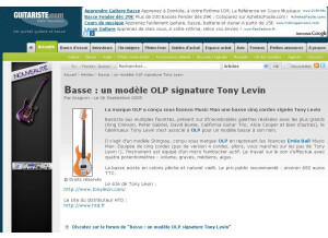 Olp Stingray 5c Tony Levin Signature (97060)