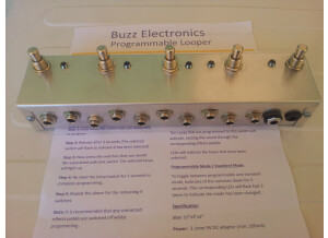 Buzz Electronics programmable looper 4 true bypass loops et un favorite switch (15948)