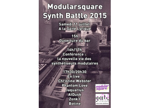 Flyer Modsquare SynthBattle 2015