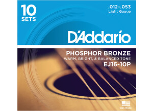 D'Addario Phosphor Bronze Wound - EJ16-10P (60212)