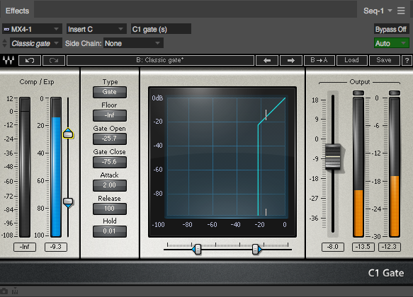 Le noise gate en mixage audio