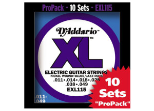D'Addario XL Nickel Round Wound - EXL115 11-49 Blues/Jazz Rock (88756)