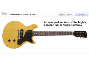 Gibson 1958 Les Paul Jr. Double Cut VOS - VOS TV Yellow (50797)