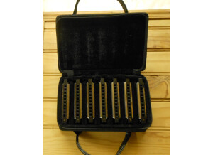 Coffret 7 harmonicas Finder 10 trous A Bb C D E F G