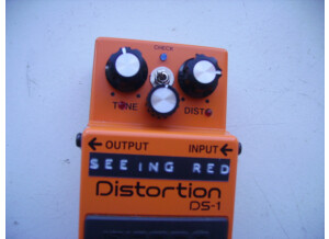 Boss DS-1 Distortion - Seeing Red - Modded by Triton-13
