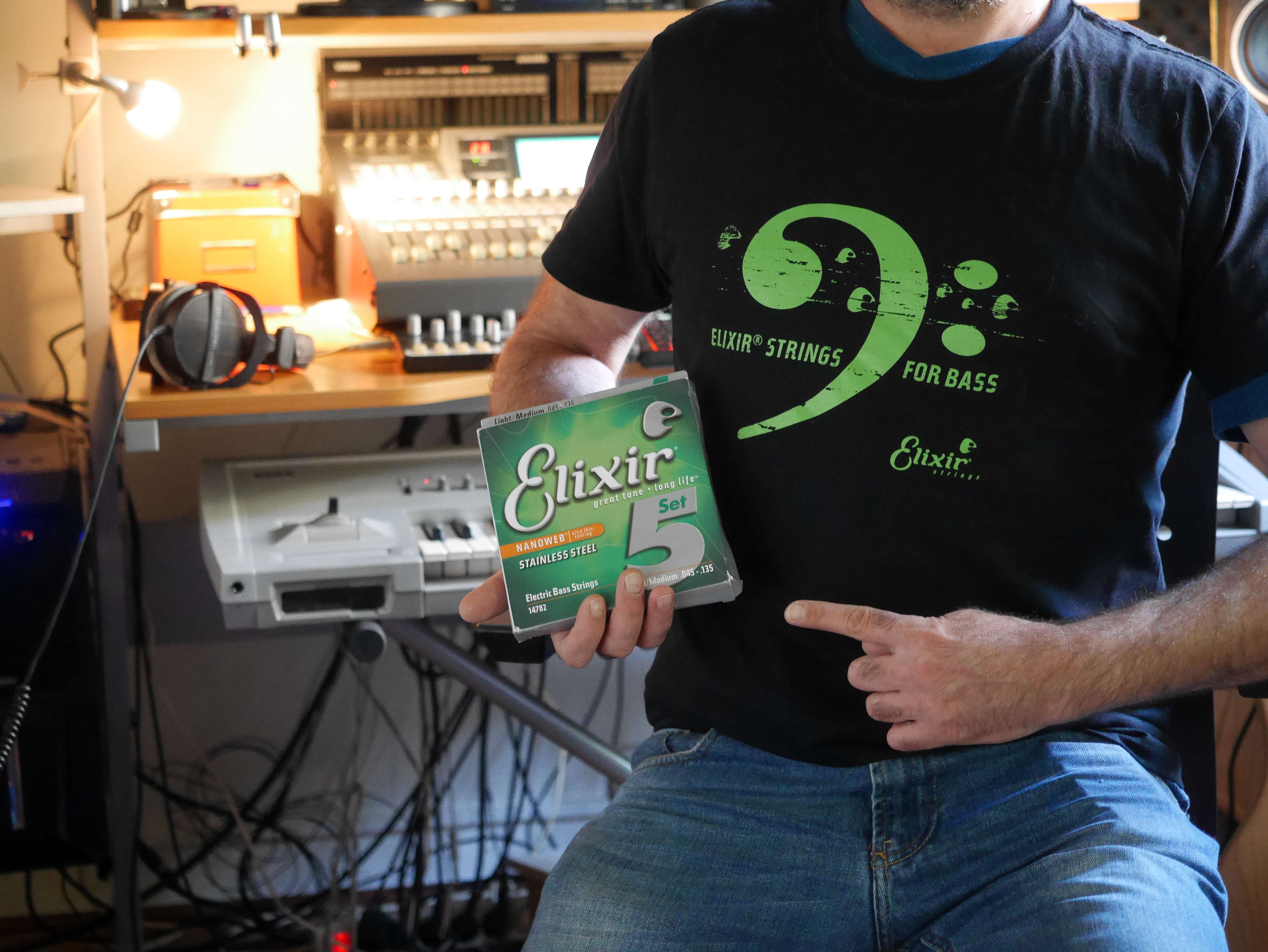 Elixir Strings Nanoweb Coating Stainless Steel Bass 5-String