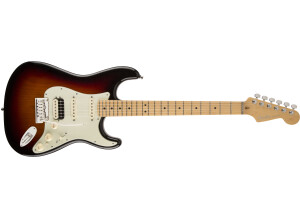 American Deluxe Stratocaster HSS Shawbucker - 3-Color Sunburst Maple