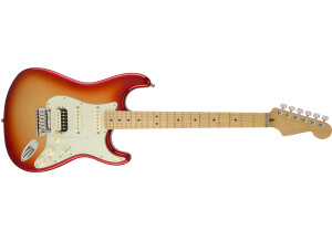 American Deluxe Stratocaster HSS Shawbucker - Sunset Metallic Maple
