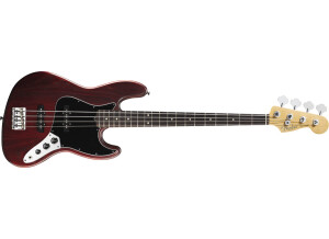 American Standard Hand Stained Ash Jazz Bass - Wine Red