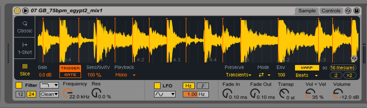 Ableton Push 2 et Live 9.5 : simpler 1