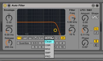 Ableton Push 2 : filtre Ableton Push 2 : filtre