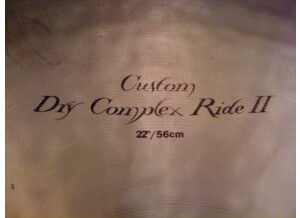 Zildjian K Custom Dry Complex Ride II 22" (27137)