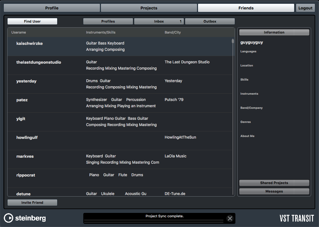 Steinberg Cubase Pro 8.5 : VST Transit Find User